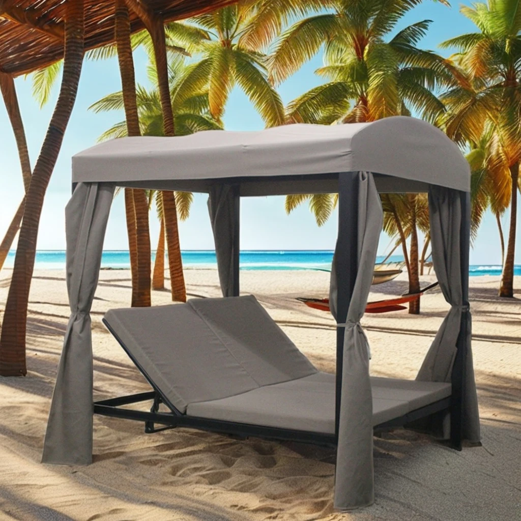 Convertible Outdoor Lounge Bed Convertible Bed Gazebo with Porch Backyard Garden Sunbathing Curtain High Pressure Preserved Wood
Convertible Outdoor Lounge Bed Convertible Bed Gazebo with Porch Backyard Garden Sunbathing Curtain High Pressure Preserved Wood