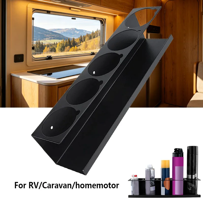 RV Wall Mount Aerosol Can Holder for Spray Bottles Carbon Steel Storage Rack Anti-Shake Design for Camper Garage Van
RV Wall Mount Aerosol Can Holder for Spray Bottles Carbon Steel Storage Rack Anti-Shake Design for Camper Garage Van