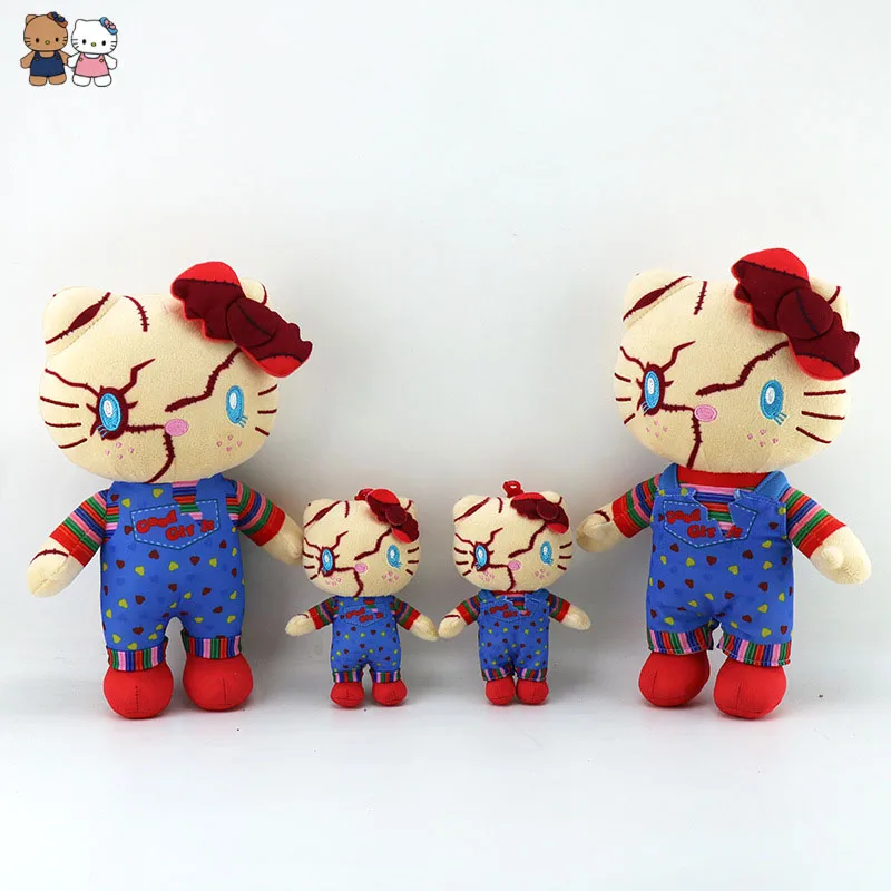 Chucky Style Hello Kitty Plush Keychain Halloween Creative Stuffed Plush Toy Backpack Pendant Bag Charm Horror Theme Party Decor
Chucky Style Hello Kitty Plush Keychain Halloween Creative Stuffed Plush Toy Backpack Pendant Bag Charm Horror Theme Party Decor