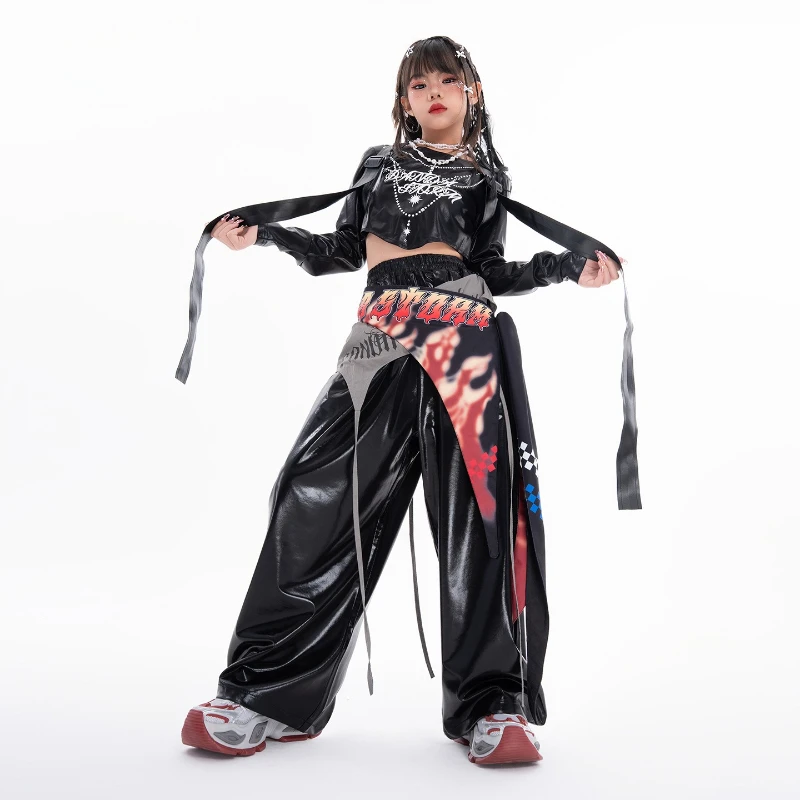 New Girls Jazz Dance Hip Hop Clothes Cool Long Sleeve Top Baggy Pants Fashion Street Dance Performance Costume Group Stage Wear
New Girls Jazz Dance Hip Hop Clothes Cool Long Sleeve Top Baggy Pants Fashion Street Dance Performance Costume Group Stage Wear