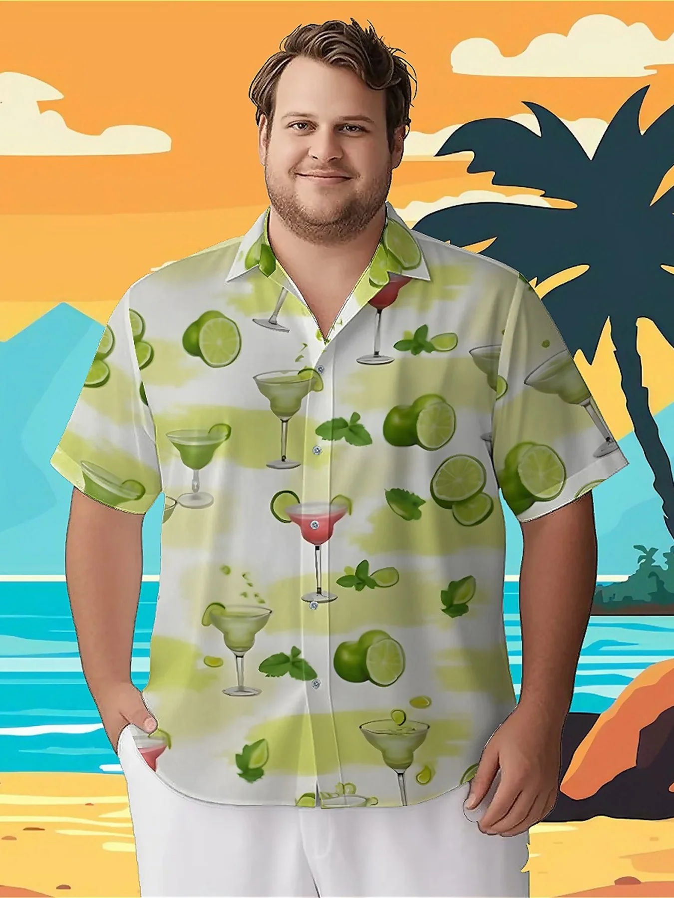 Men's Plus Size Hawaiian Shirts Tropical Cocktail Theme pattern, Button Up Shirts, Unisex Casual Clothing, Summer Tops
Men's Plus Size Hawaiian Shirts Tropical Cocktail Theme pattern, Button Up Shirts, Unisex Casual Clothing, Summer Tops