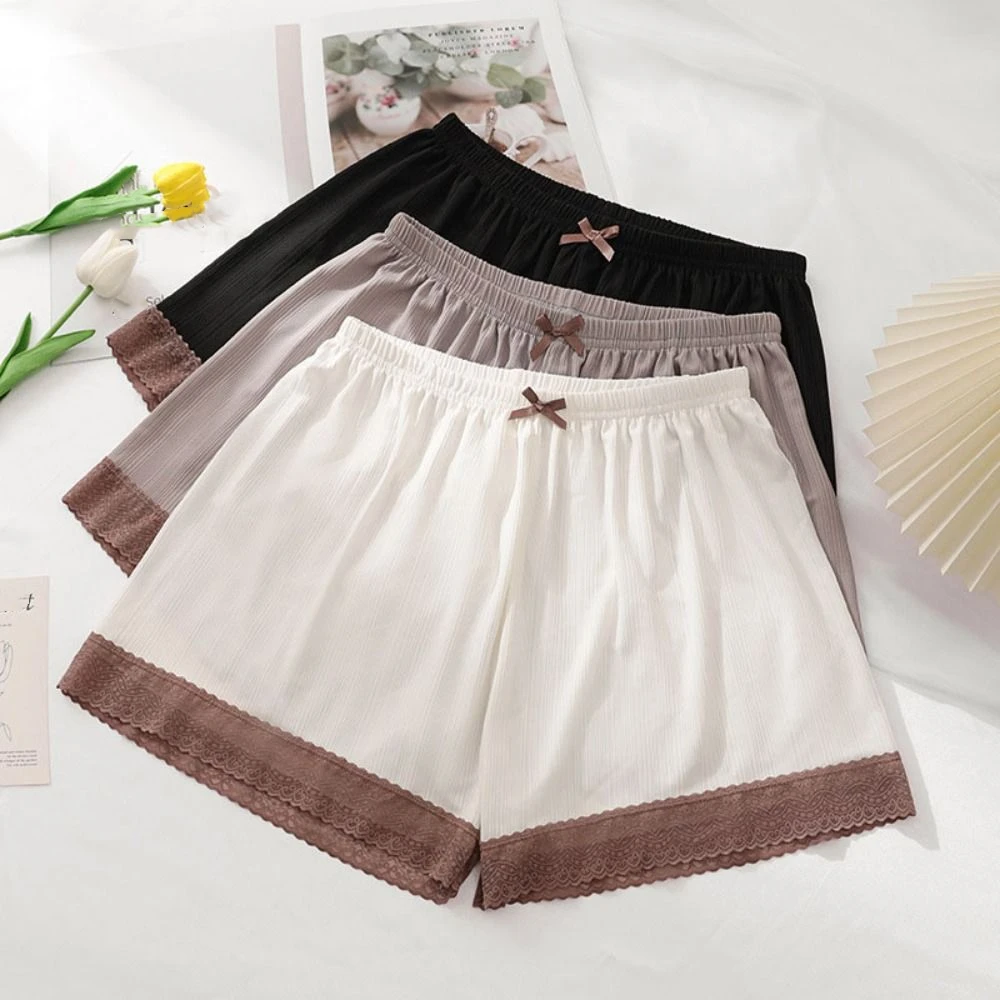 Elastic Anti-glare Ice Silk Safety Pants Patchwork Loose Lace Bow Safety Shorts Ultra-thin Sweet Summer Lace Shorts Girl
Elastic Anti-glare Ice Silk Safety Pants Patchwork Loose Lace Bow Safety Shorts Ultra-thin Sweet Summer Lace Shorts Girl