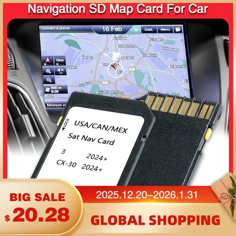 SD Card Sat Nav for Mazda 3 CX-30 Vehicle 2024 GPS USA / Canada / Mexico Maps Update Latest GPS Data Navigation Software
SD Card Sat Nav for Mazda 3 CX-30 Vehicle 2024 GPS USA / Canada / Mexico Maps Update Latest GPS Data Navigation Software