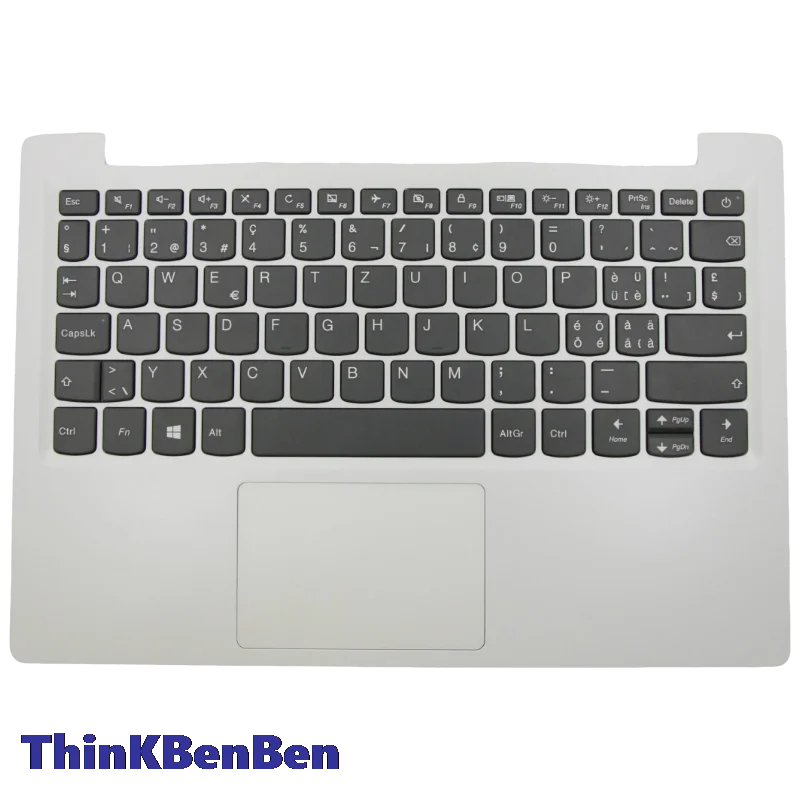 SWS Swiss White Keyboard Upper Case Palmrest Shell Cover For Lenovo Ideapad 120S 11 11IAP Winbook S130 130S 11IGM 5CB0R61089
SWS Swiss White Keyboard Upper Case Palmrest Shell Cover For Lenovo Ideapad 120S 11 11IAP Winbook S130 130S 11IGM 5CB0R61089