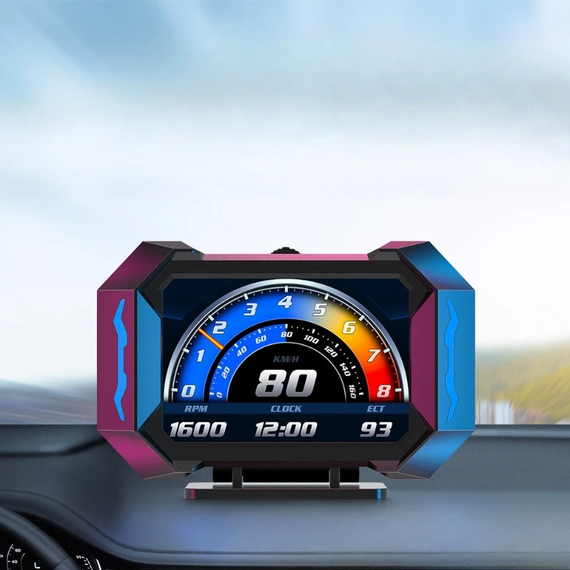 Head-up display LCD OBD vehicle speed water temperature fuel consumption speed gps multi-function slope meter
Head-up display LCD OBD vehicle speed water temperature fuel consumption speed gps multi-function slope meter
