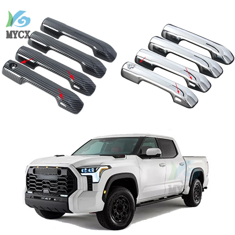 4pcs Front Rear Side Door Handle Cover Trim Protective Cover Car Exterior Accessories Fit For Toyota Tundra 2022 2023
4pcs Front Rear Side Door Handle Cover Trim Protective Cover Car Exterior Accessories Fit For Toyota Tundra 2022 2023