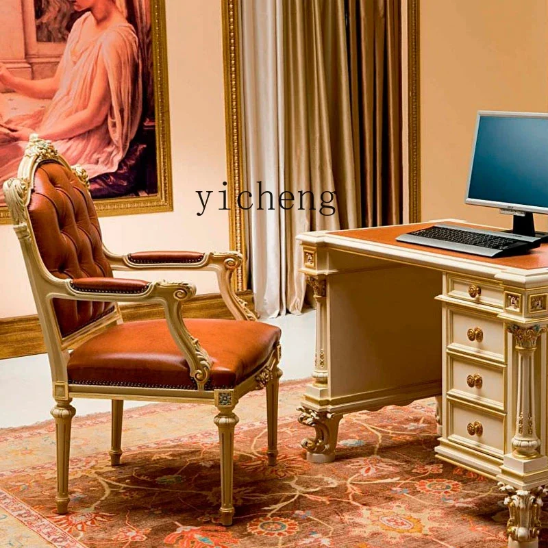 HYS solid wood desk, big class desk, boss table, luxury home study desk, villa retro engraving
HYS solid wood desk, big class desk, boss table, luxury home study desk, villa retro engraving