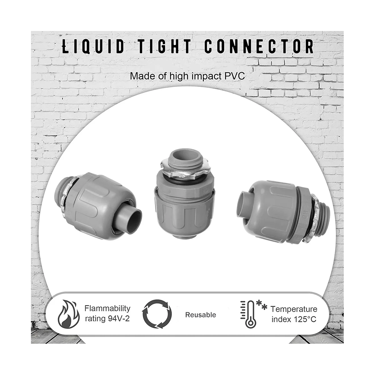 30 Pcs 1/2 Inch Liquid Connector PVC Electrical Conduit Fittings Straight for Home Kitchen
30 Pcs 1/2 Inch Liquid Connector PVC Electrical Conduit Fittings Straight for Home Kitchen