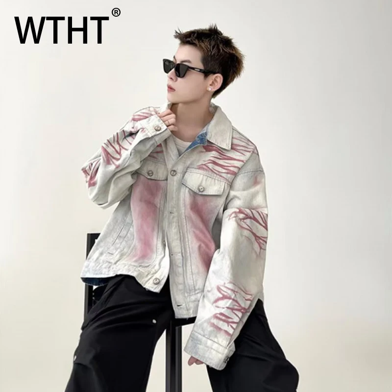 WTHT Fashion Men's Graffiti Do Old Design Denim Coats Vintage Turn Down Collar Single Breasted Jackets Male 2025 Winter 2A2558
WTHT Fashion Men's Graffiti Do Old Design Denim Coats Vintage Turn Down Collar Single Breasted Jackets Male 2025 Winter 2A2558