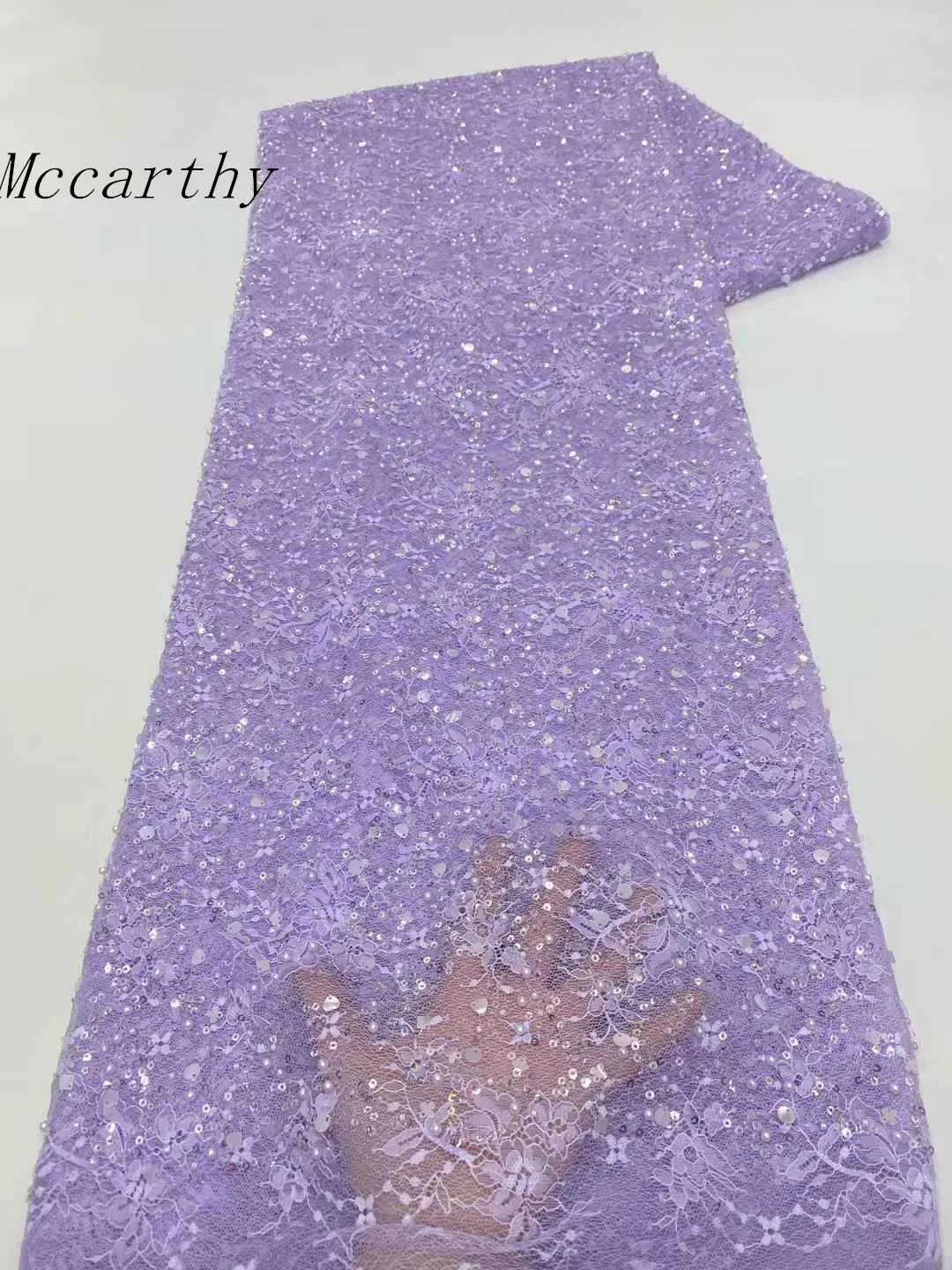 2025 Luxury African Lace Fabric 5 Yards Lace Beaded Sequins Tulle Lace Fabric Embroidered Nigerian Fabric for Wedding Dress Sew
2025 Luxury African Lace Fabric 5 Yards Lace Beaded Sequins Tulle Lace Fabric Embroidered Nigerian Fabric for Wedding Dress Sew