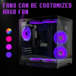 MANMU Gaming Computer Cases & Towers case pc Gaming White Micro ATX pc Gaming System Unit Case MANMU Gaming Computer Cases & Towers case pc Gaming White Micro ATX pc Gaming System Unit Case