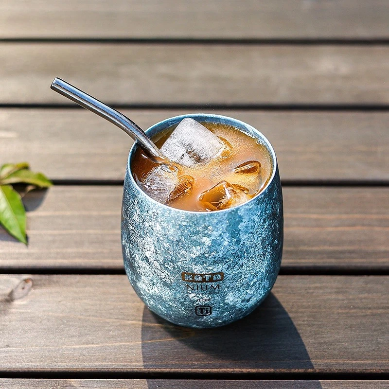 260ml Double-layer Titanium Cup Colorful Teacup Mug with Ice Flower for Water Tea Wine Beer Fruit Portable Titanium Coffee Cups
260ml Double-layer Titanium Cup Colorful Teacup Mug with Ice Flower for Water Tea Wine Beer Fruit Portable Titanium Coffee Cups