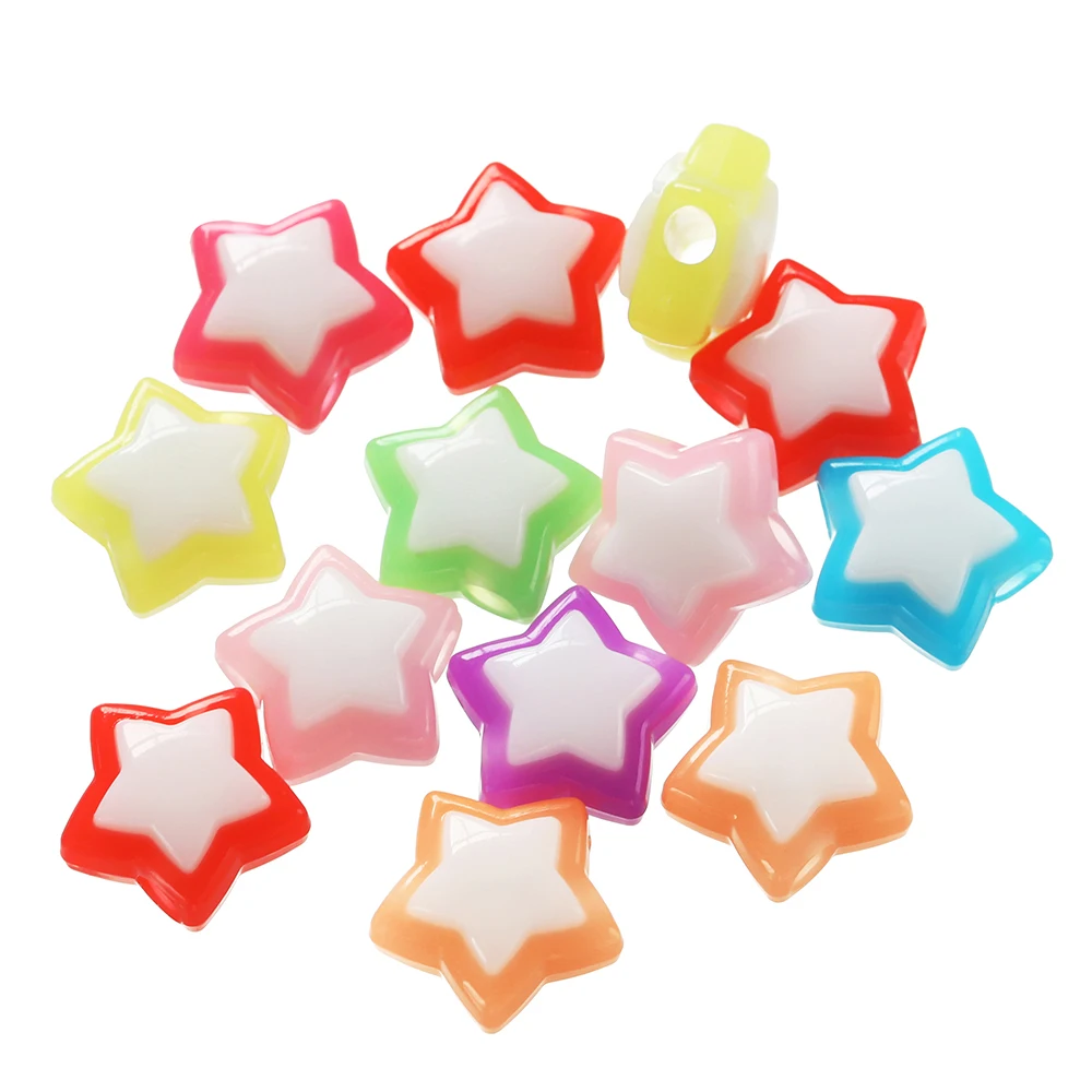 10/30Pcs Five Petal Star Beads Handmade Acrylic Charms Large Hole Bead Loose Beads Accessories for DIY Bracelet Jewelry Making
10/30Pcs Five Petal Star Beads Handmade Acrylic Charms Large Hole Bead Loose Beads Accessories for DIY Bracelet Jewelry Making