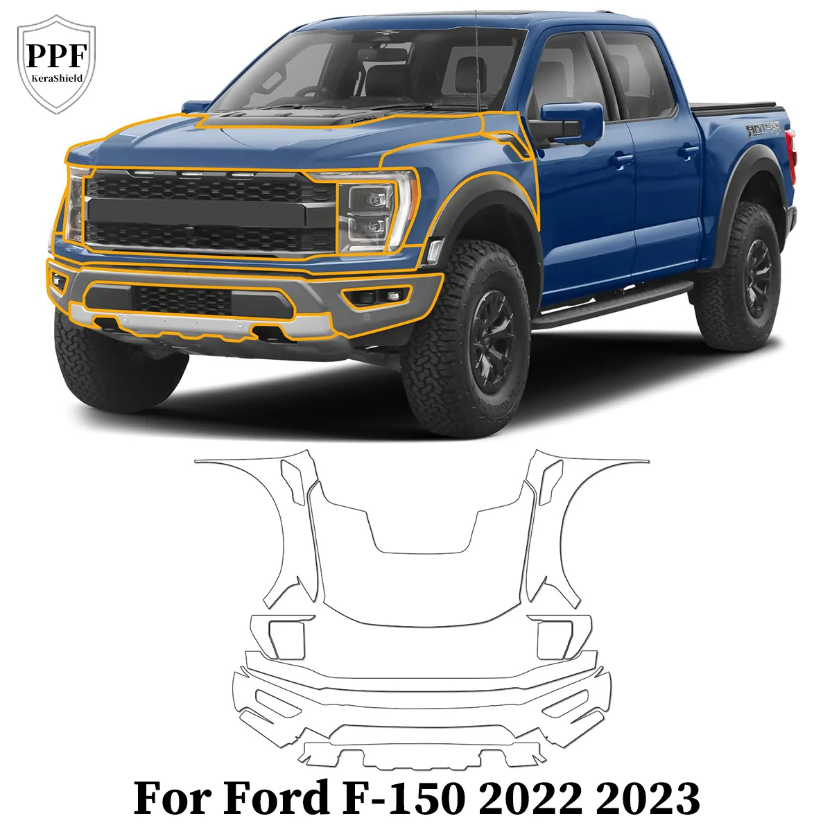 TPU Car Paint Protection Film For Ford F-150 2022 2023 Pre-cut PPF Clear Bra Anti-Scratch Repairable Resistant Car Accessories
TPU Car Paint Protection Film For Ford F-150 2022 2023 Pre-cut PPF Clear Bra Anti-Scratch Repairable Resistant Car Accessories