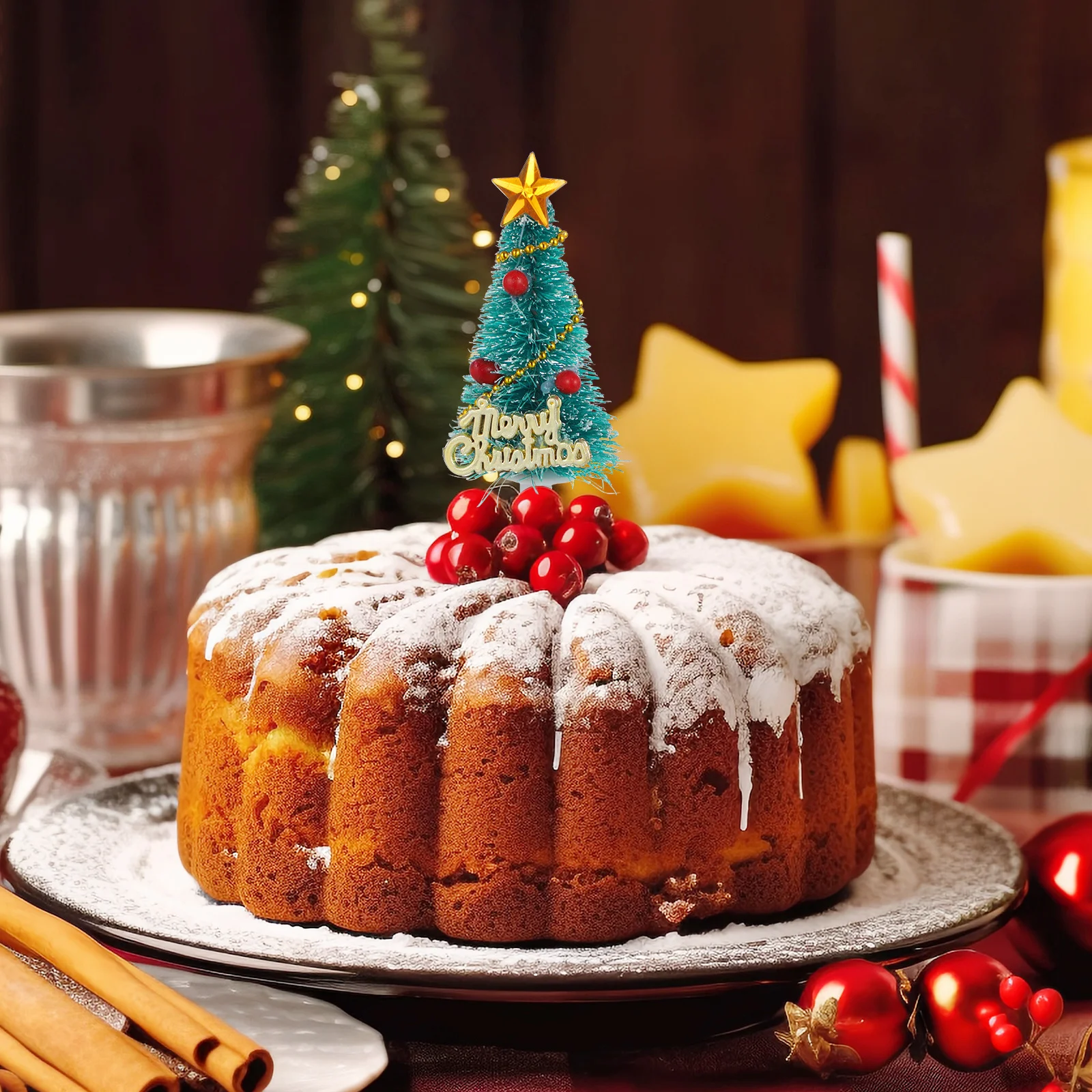 10Pcs Holiday Cake Toppers Christmas Tree Design Creative Dessert Picks for Party Food Decoration and Celebrations
10Pcs Holiday Cake Toppers Christmas Tree Design Creative Dessert Picks for Party Food Decoration and Celebrations