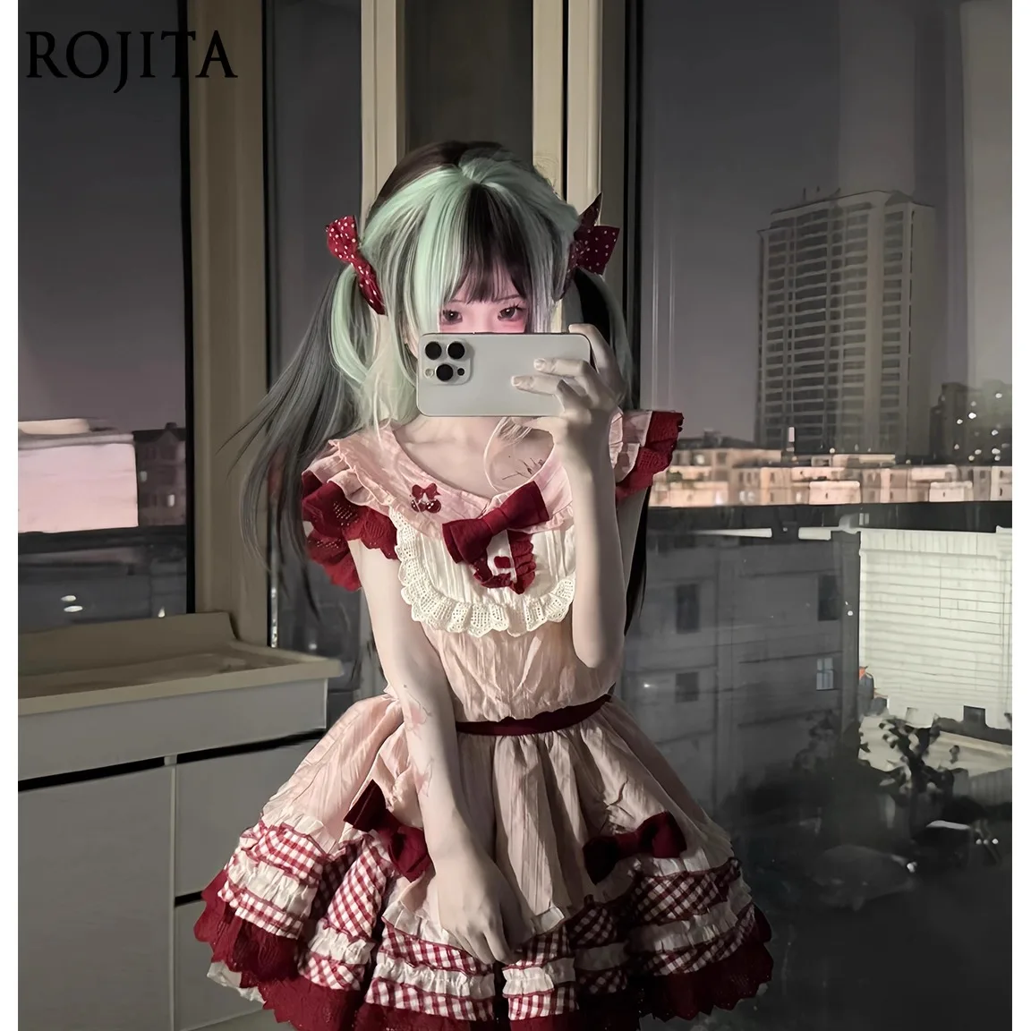 Sweet Cute Plaid Little Flutter Sleeve Puffy Short Dress Soft Girl Style Age-Reducing Doll Collar Bowknot Dress Women Clothing
Sweet Cute Plaid Little Flutter Sleeve Puffy Short Dress Soft Girl Style Age-Reducing Doll Collar Bowknot Dress Women Clothing