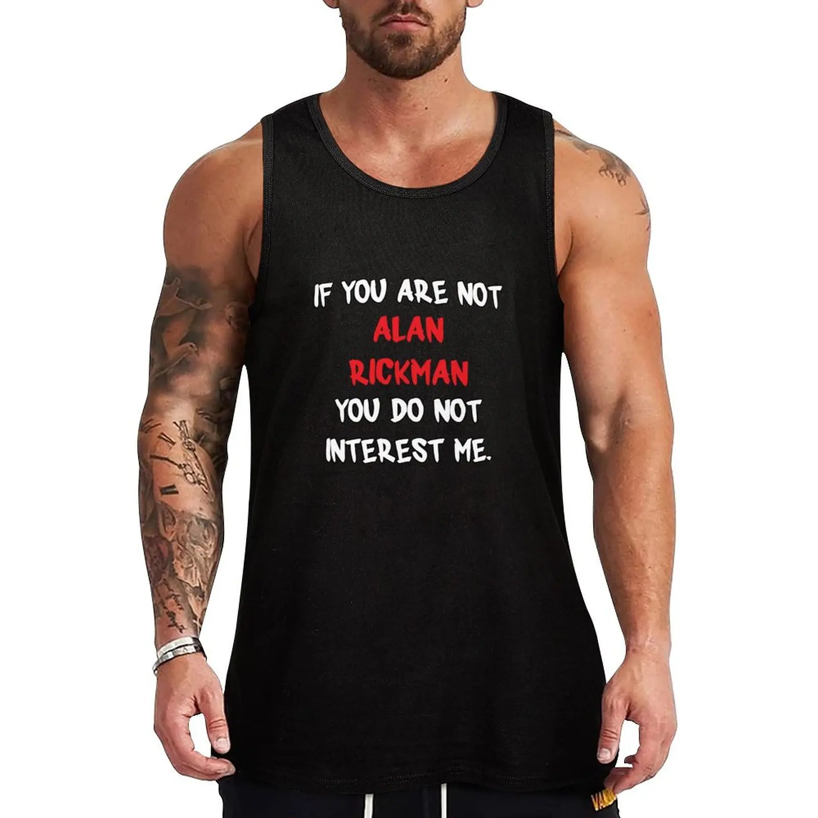 Alan Rickman - If You Are Not Tank Top Athletic Sleeveless Shirt Gym Workout Quick Dry Tank Top
Alan Rickman - If You Are Not Tank Top Athletic Sleeveless Shirt Gym Workout Quick Dry Tank Top