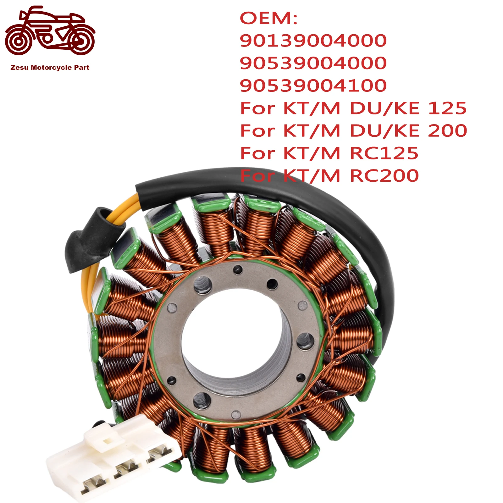 Motorcycle Generator Stator Coil Fit For KT/M RC125 RC200 RC 125 200 D/UKE 125 200 90139004000 90539004000 90539004100
Motorcycle Generator Stator Coil Fit For KT/M RC125 RC200 RC 125 200 D/UKE 125 200 90139004000 90539004000 90539004100