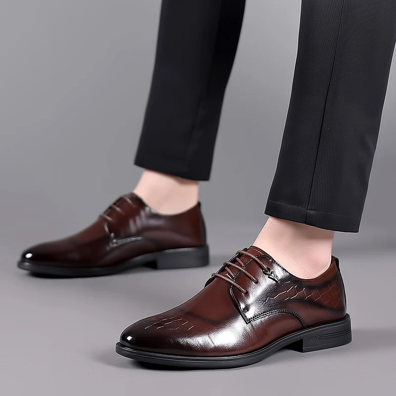 Business Classic Men's Leather Shoes Retro elegant gentleman style Party and daily formal office Luxury quality adult shoes
Business Classic Men's Leather Shoes Retro elegant gentleman style Party and daily formal office Luxury quality adult shoes