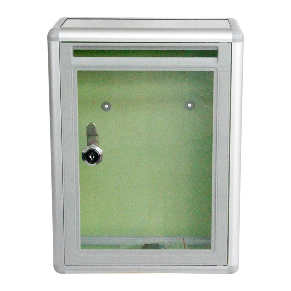 Wall Mounted Acrylic Alloy Secure Mail Letter Post Box Mailbox Post Box for Ballot Box Mailbox Suggestion Box
Wall Mounted Acrylic Alloy Secure Mail Letter Post Box Mailbox Post Box for Ballot Box Mailbox Suggestion Box