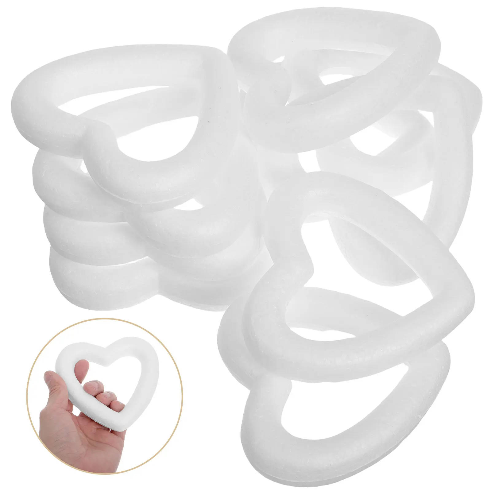 10Pcs Heart Craft Foam Wreath Form Versatile DIY Supplies for Wedding Valentine Festivals School Projects Floral Arrangements
10Pcs Heart Craft Foam Wreath Form Versatile DIY Supplies for Wedding Valentine Festivals School Projects Floral Arrangements