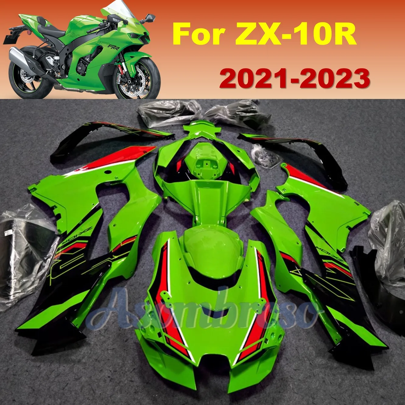 Fit for Kawasaki ZX-10R 2021 2022 2023 ZX 10R ZX10R Custom Motorcycle Injectiong body fairings kits
Fit for Kawasaki ZX-10R 2021 2022 2023 ZX 10R ZX10R Custom Motorcycle Injectiong body fairings kits
