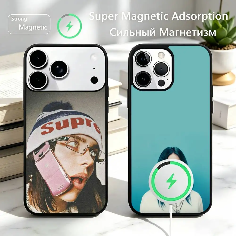 Singer B-Billie Eilish Phone Case For iPhone17,16,15,14,13,12,11 Plus,Pro Magnetic with Magsafe Wireless Charging
Singer B-Billie Eilish Phone Case For iPhone17,16,15,14,13,12,11 Plus,Pro Magnetic with Magsafe Wireless Charging