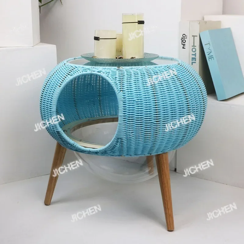 Всесезонный плетеный гамак для кошек, прозрачное кресло-гнездо для кошек из ротанга ручной работы, подвесная лежанка для домашних животных для использования в помещении, дышащее, для отдыха кошек
Всесезонный плетеный гамак для кошек, прозрачное кресло-гнездо для кошек из ротанга ручной работы, подвесная лежанка для домашних животных для использования в помещении, дышащее, для отдыха кошек