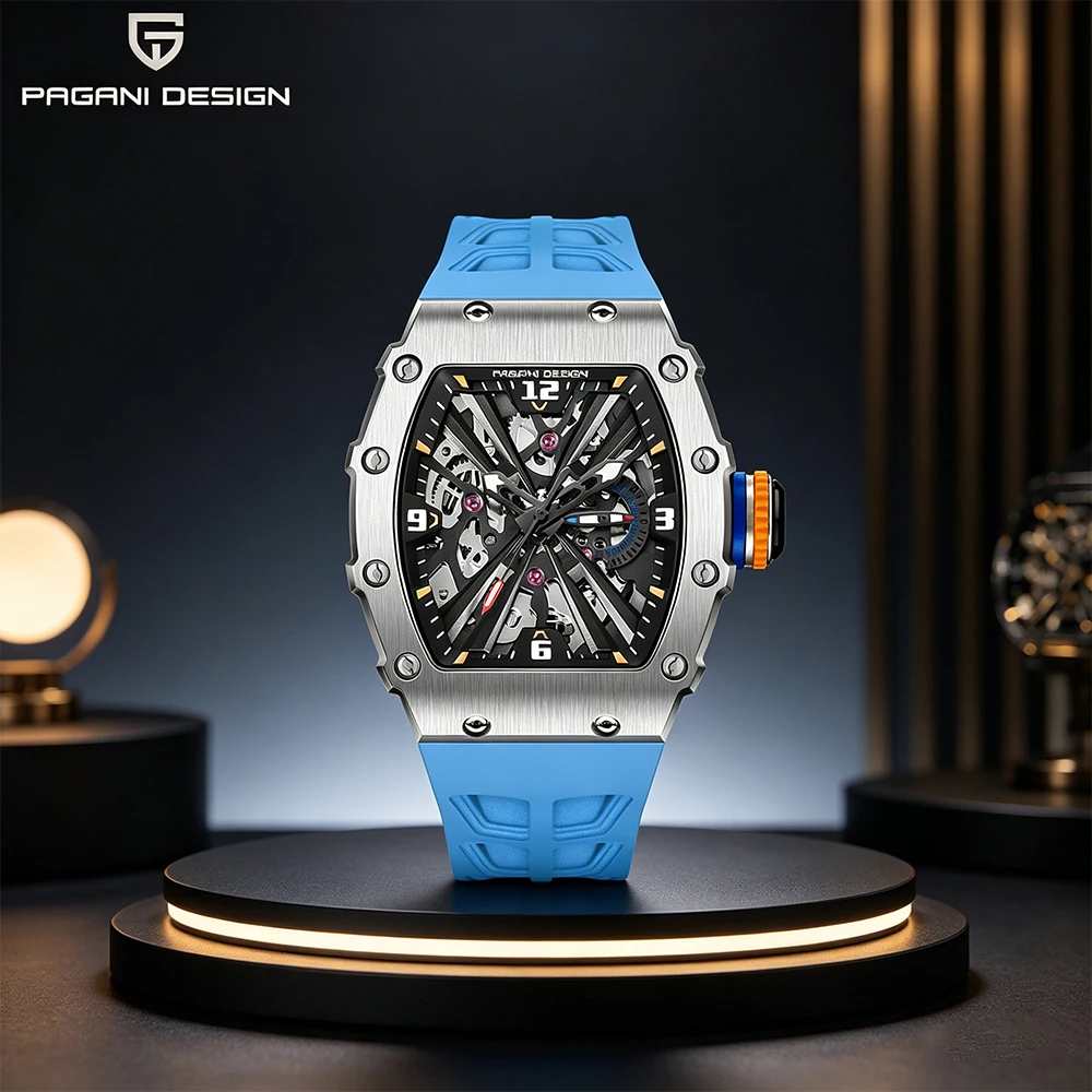 PAGANI DESIGN Newest Luxury Skeleton Watches VH65 Man Quartz Watch 42MM Rubber Strap Sapphire Glass Waterproof reloj hombre
PAGANI DESIGN Newest Luxury Skeleton Watches VH65 Man Quartz Watch 42MM Rubber Strap Sapphire Glass Waterproof reloj hombre