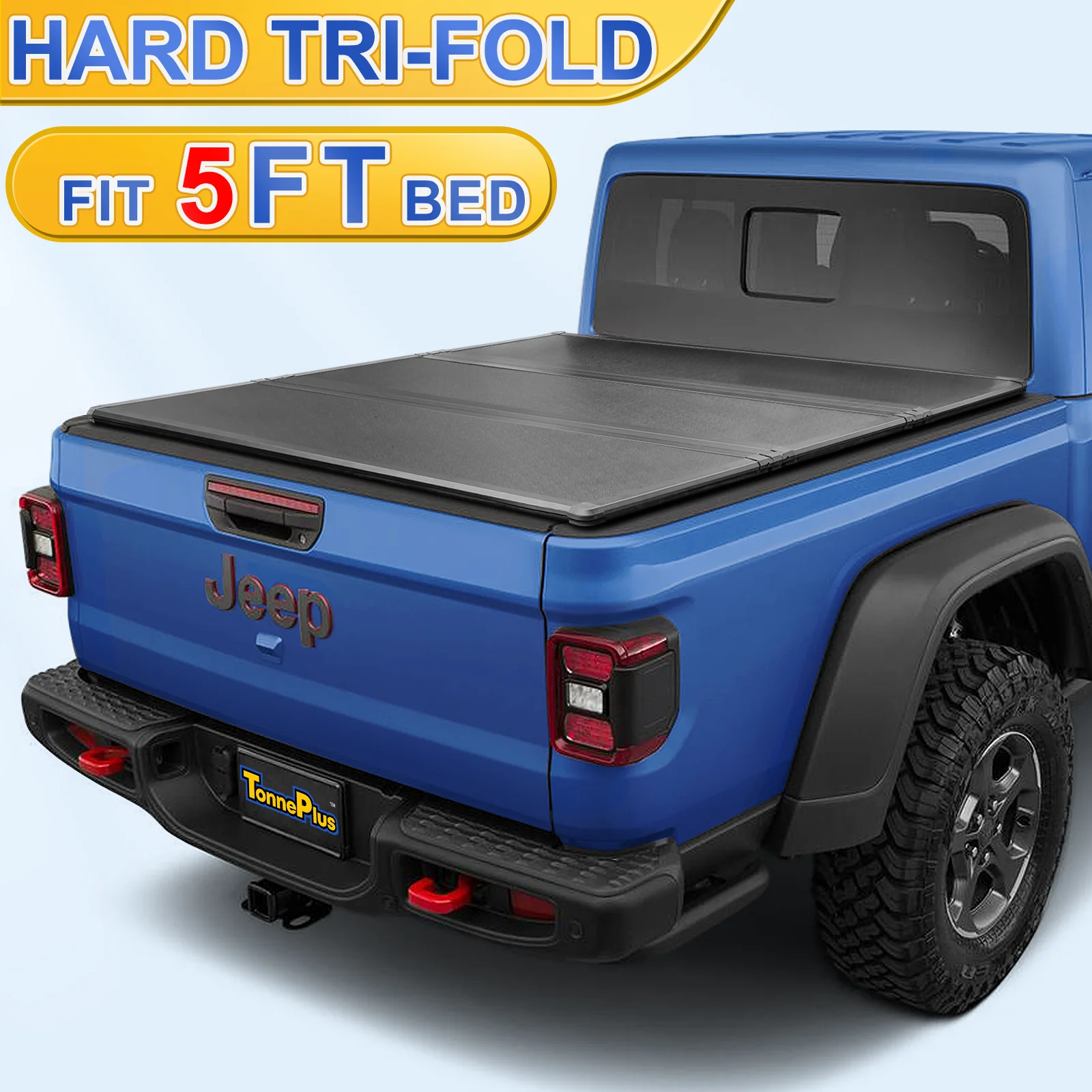 TonnePlus FRP Жесткий тройной складной чехол Tonneau Чехлы для грузовых автомобилей на кровать Gladiator JT 5FT 2020-2024 гг.; Кровать Lightning 5' (60.3")
TonnePlus FRP Жесткий тройной складной чехол Tonneau Чехлы для грузовых автомобилей на кровать Gladiator JT 5FT 2020-2024 гг.; Кровать Lightning 5' (60.3")