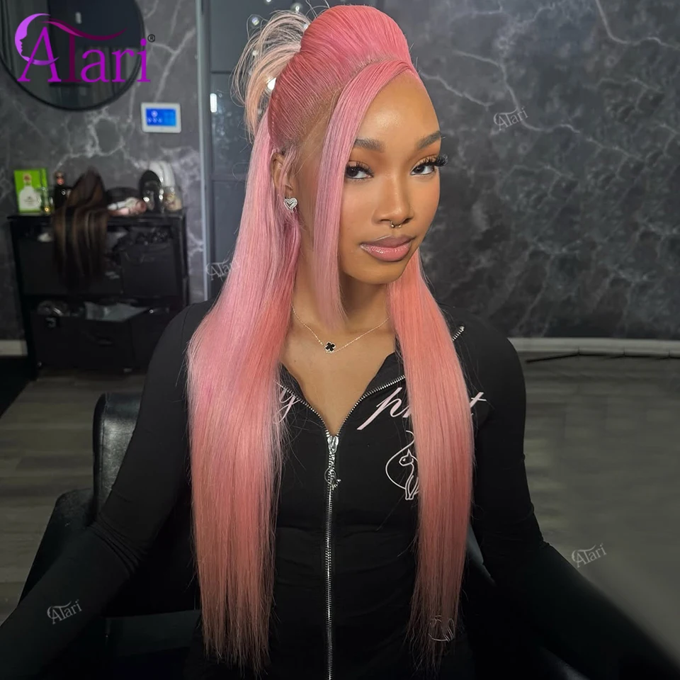 Sakura Pink Color Straight Human Hair Wigs 13X4 13X6 Transparent Lace Frontal 613 Colored Brazilian Wig 180 Density Pre Plucked
Sakura Pink Color Straight Human Hair Wigs 13X4 13X6 Transparent Lace Frontal 613 Colored Brazilian Wig 180 Density Pre Plucked