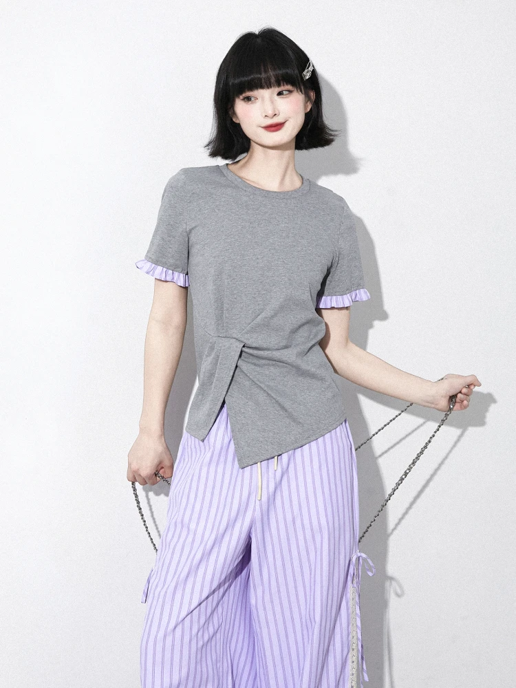 Женская футболка Slim Fit ort Sve Cute Faion, повседневная хлопковая летняя круглая футболка Ne в стиле пэчворк, цветная блузка с высокой талией...
Женская футболка Slim Fit ort Sve Cute Faion, повседневная хлопковая летняя круглая футболка Ne в стиле пэчворк, цветная блузка с высокой талией...