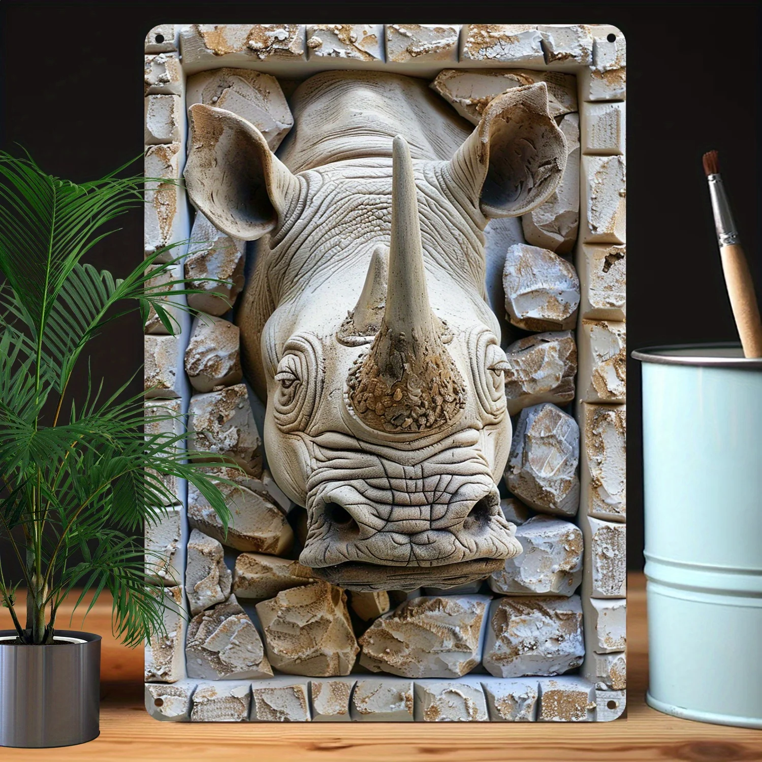 Rhinoceros Wall Art: Decorative Sign for Bedroom, Livingroom, Office, Kitchen, Studio, Funny, Vintage, Rhinoceros Theme, Gifts
Rhinoceros Wall Art: Decorative Sign for Bedroom, Livingroom, Office, Kitchen, Studio, Funny, Vintage, Rhinoceros Theme, Gifts