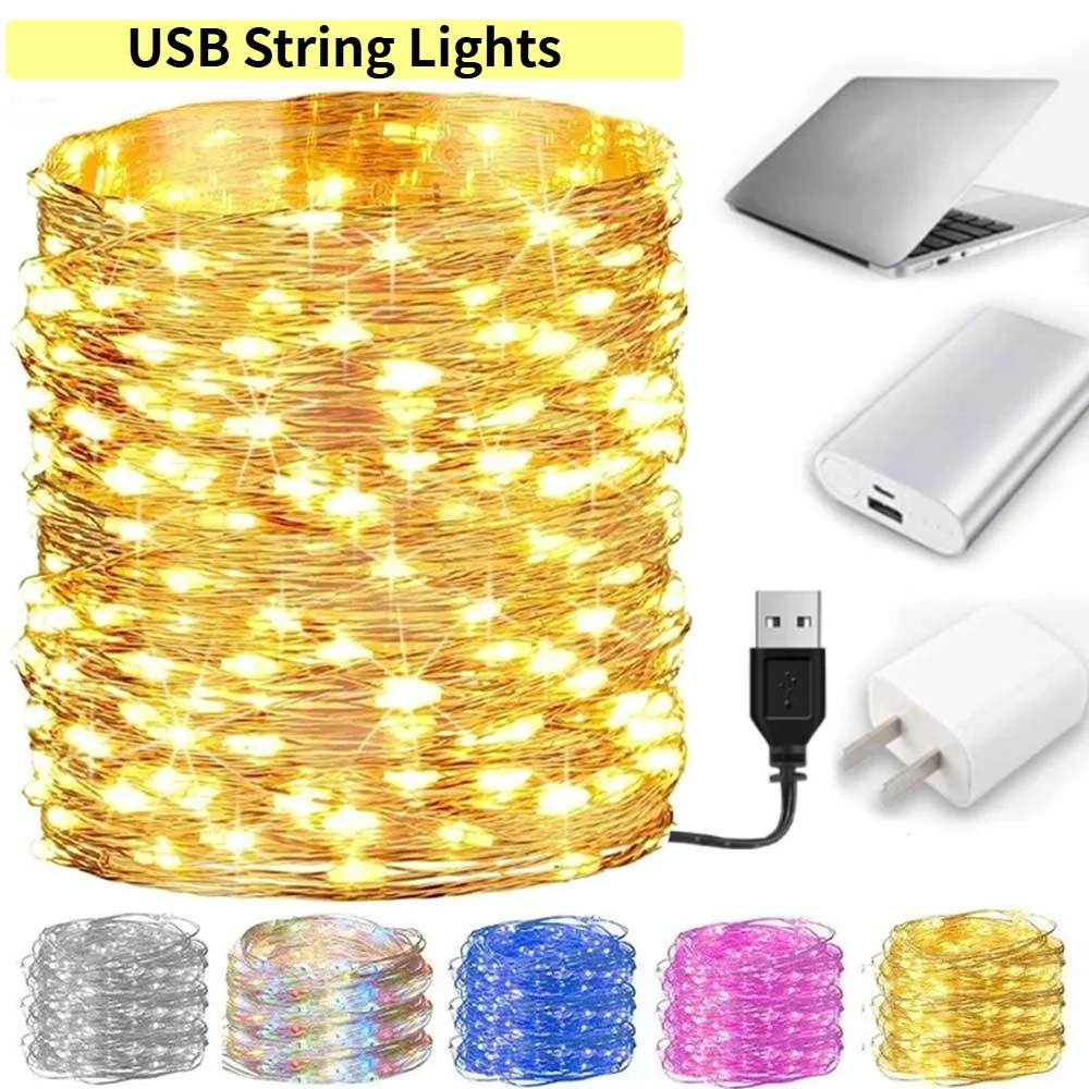2/5/10M USB LED String Lights, Silver-Wired Garland Lights, Waterproof Fairy Lights, Perfect for Wedding and Party Decorations
2/5/10M USB LED String Lights, Silver-Wired Garland Lights, Waterproof Fairy Lights, Perfect for Wedding and Party Decorations