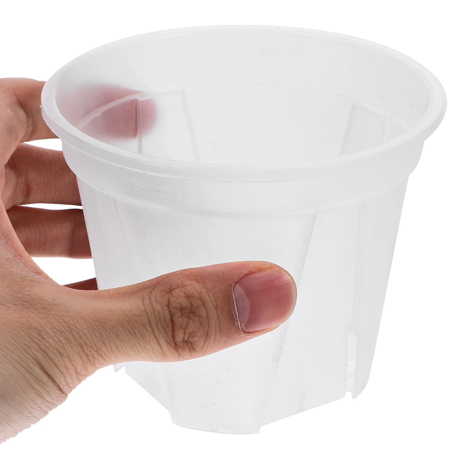 10pcs Root Control Flower Pots Clear Plastic 10cm Outer 9cm Inner 8cm Height Nursery Containers for Plant Pots
10pcs Root Control Flower Pots Clear Plastic 10cm Outer 9cm Inner 8cm Height Nursery Containers for Plant Pots