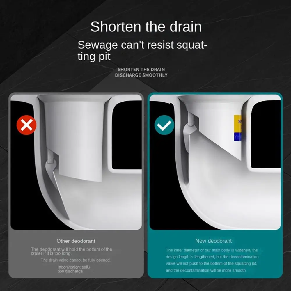 Кастрюля против запаха на корточках Пробка против запаха белая Дезодорирующая пробка для запаха на корточках Предотвращает перелив сточных вод Пластик 
Кастрюля против запаха на корточках Пробка против запаха белая Дезодорирующая пробка для запаха на корточках Предотвращает перелив сточных вод Пластик