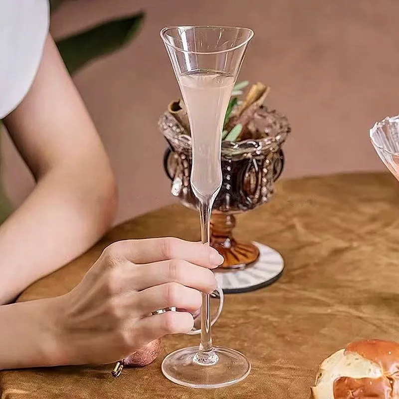 80ml Transparent Thin Rods Small Goblet Champagne Flutes White Wine Glasses for Home Parties Cocktail Barware 2pcs
80ml Transparent Thin Rods Small Goblet Champagne Flutes White Wine Glasses for Home Parties Cocktail Barware 2pcs