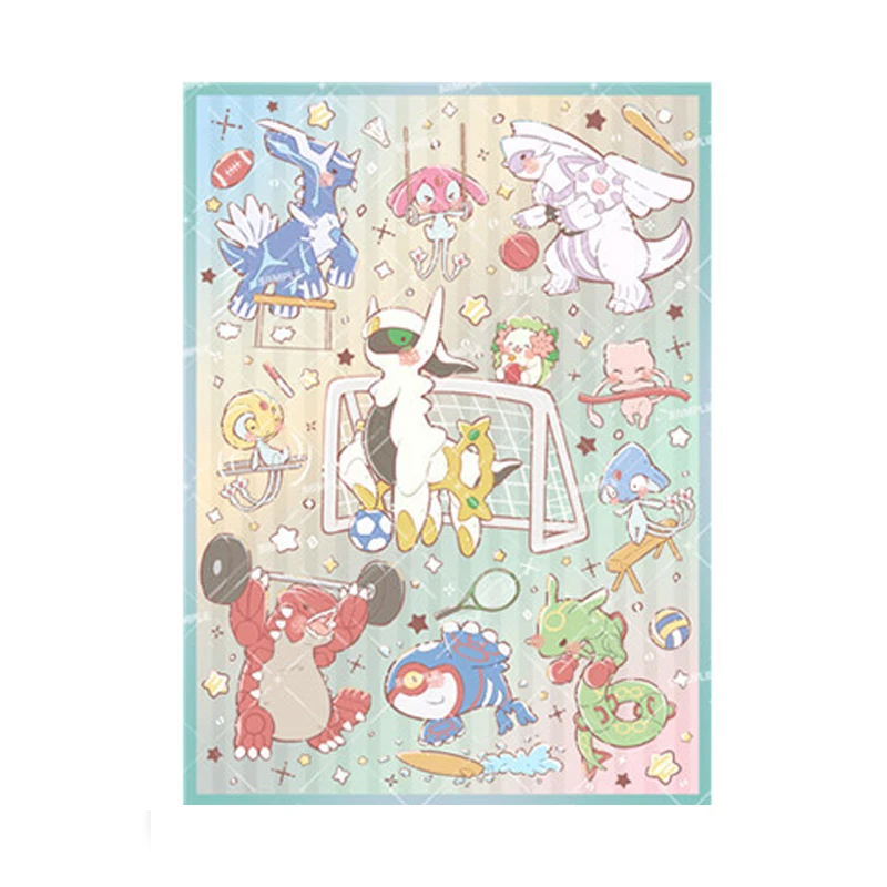 50 шт./компл. PTCG Flash Card Sleeve Trio master Arceus Rayquaza Mew Аниме игра коллекция карт защитный чехол Подарочные игрушки 66x91 мм
50 шт./компл. PTCG Flash Card Sleeve Trio master Arceus Rayquaza Mew Аниме игра коллекция карт защитный чехол Подарочные игрушки 66x91 мм