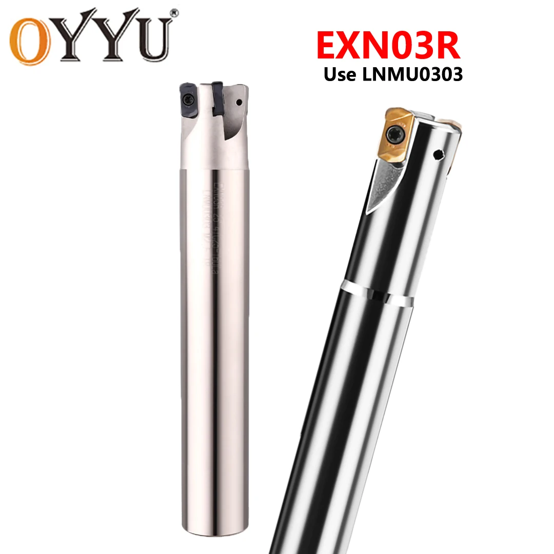 OYYU EXN03R High Feed Tool Holder Indexable Head CNC Lathe Tool 2T 3T 4T 16-26mm EXN03 Shank Use LNMU0303ZER LNMU0303 Inserts
OYYU EXN03R High Feed Tool Holder Indexable Head CNC Lathe Tool 2T 3T 4T 16-26mm EXN03 Shank Use LNMU0303ZER LNMU0303 Inserts