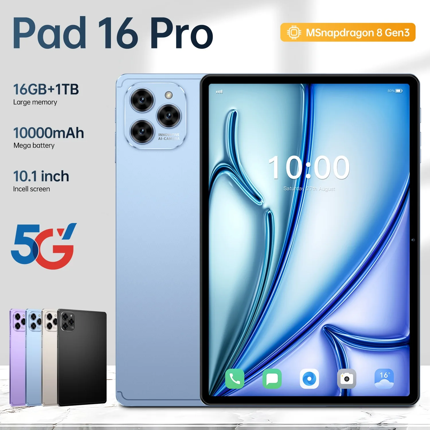 2025 оригинальный XioaMi Pad 16 Pro планшет Android14 Snapdragon8 10,1 дюймов HD 22 ГБ + 2 ТБ 10000 мАч 5G Dual SIM Bluetooth WiFi GPS столы
2025 оригинальный XioaMi Pad 16 Pro планшет Android14 Snapdragon8 10,1 дюймов HD 22 ГБ + 2 ТБ 10000 мАч 5G Dual SIM Bluetooth WiFi GPS столы