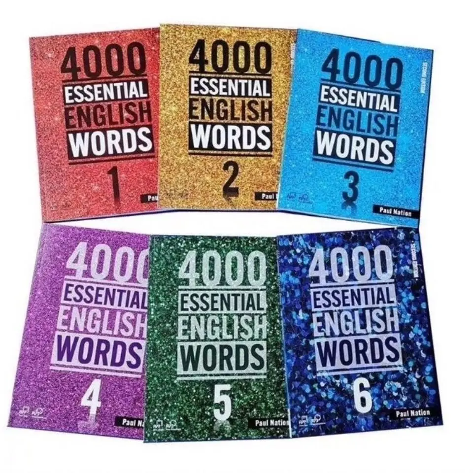 2022 New Textbooks 4000 Essential English Words Book Level 1-6 SAT Core Words English Vocabulary Books For Kids
2022 New Textbooks 4000 Essential English Words Book Level 1-6 SAT Core Words English Vocabulary Books For Kids