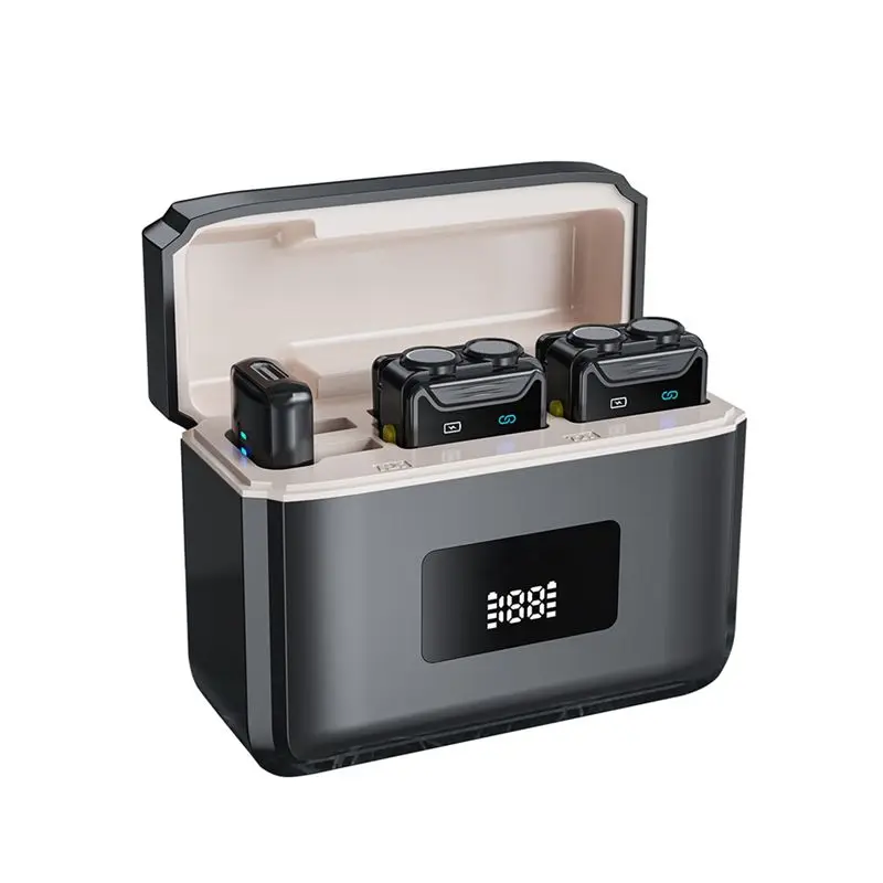 ABZZ-Wireless Lavalier Microphone SX22 1In2 Display Compartment Intelligent Noise Reduction Clear Sound Pickup
ABZZ-Wireless Lavalier Microphone SX22 1In2 Display Compartment Intelligent Noise Reduction Clear Sound Pickup