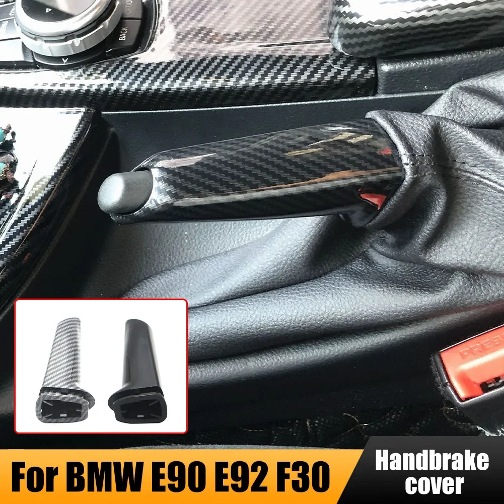 Car Handbrake Brake Handle Cover for BMW 1 2 3 4 5 6 Series E46 E90 F10 F30 F20 E81 E87 Black Carbon Auto Interior Accessories
Car Handbrake Brake Handle Cover for BMW 1 2 3 4 5 6 Series E46 E90 F10 F30 F20 E81 E87 Black Carbon Auto Interior Accessories