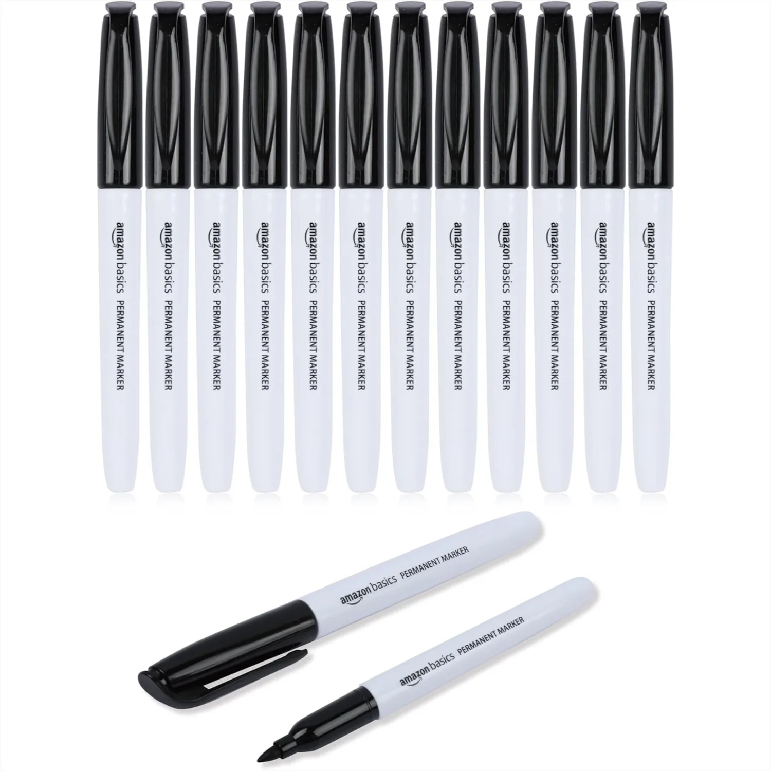 Fine Point Permanent Markers for Writing, Drawing, Quick Drying, Office, School, Home Use, Black, 12 Pack
Fine Point Permanent Markers for Writing, Drawing, Quick Drying, Office, School, Home Use, Black, 12 Pack