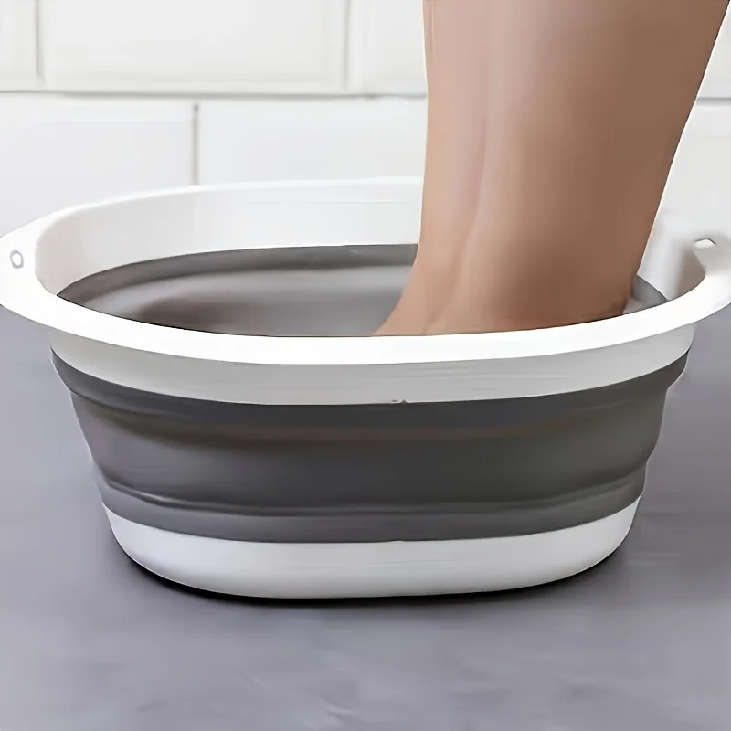 Collapsible Heavy Duty Thick Plastic Basin Black and White Foldable Laundry Tub Space Saving for Home Camping Hand Foot Bath
Collapsible Heavy Duty Thick Plastic Basin Black and White Foldable Laundry Tub Space Saving for Home Camping Hand Foot Bath
