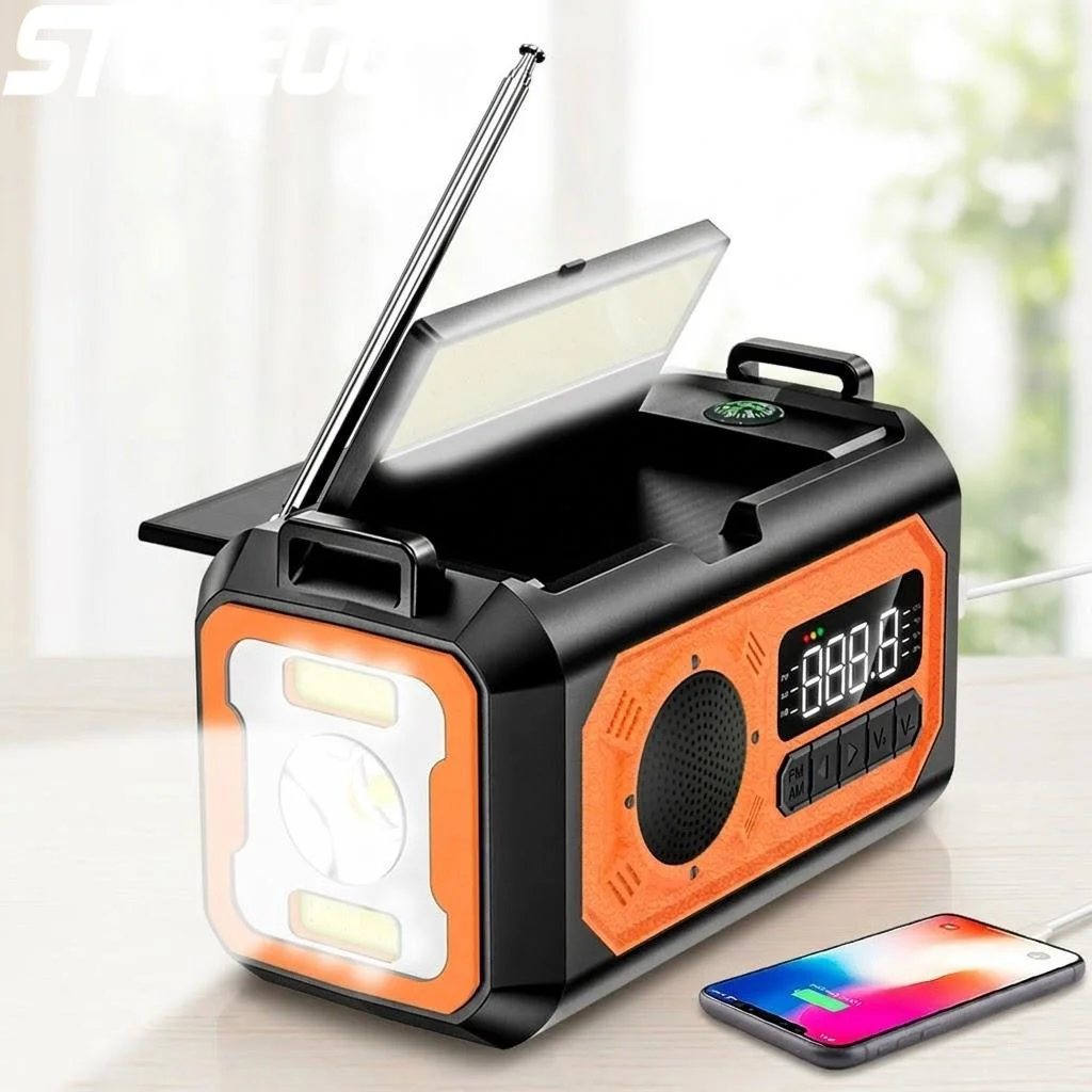 12000mAh Solar Hand Crank AM FM NOAA Weather Radio 2 Solar Panels Portable Emergency Camping Reading Lamp Outdoor
12000mAh Solar Hand Crank AM FM NOAA Weather Radio 2 Solar Panels Portable Emergency Camping Reading Lamp Outdoor