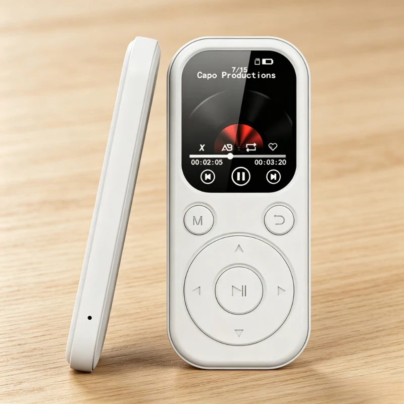 Portable MP3 Player with 1.8" Color Screen, Bluetooth 5.3, HiFi Lossless Sound, Support TF Card, AB Repeat, Ideal for Students
Portable MP3 Player with 1.8" Color Screen, Bluetooth 5.3, HiFi Lossless Sound, Support TF Card, AB Repeat, Ideal for Students