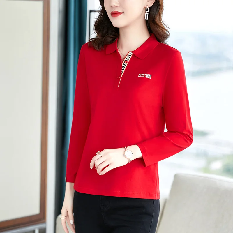 Long Sve Pure Cotton irt Women's Loose Fit Casual Sle Spring Autumn New Arrival Large Size Base Layer Top
Long Sve Pure Cotton irt Women's Loose Fit Casual Sle Spring Autumn New Arrival Large Size Base Layer Top