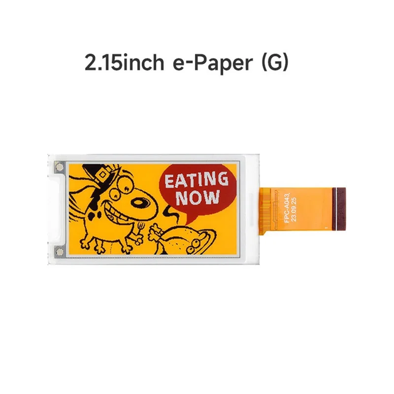 2.15Inch E-Paper Display (G), E-Ink Display, 296X160 Pixel, Red/Black/White/Yellow Electronic Ink Screen, SPI Interface-Y41A
2.15Inch E-Paper Display (G), E-Ink Display, 296X160 Pixel, Red/Black/White/Yellow Electronic Ink Screen, SPI Interface-Y41A