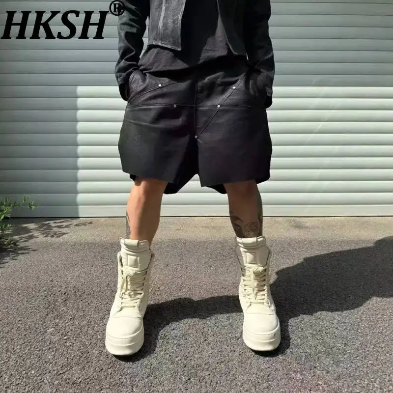 HKSH Spring Summer New Men's Tide Chic Faux Cowhide Cut Capris Avant-Garde Shorts Dark Punk Gothic Fashion Light Luxury HK24468
HKSH Spring Summer New Men's Tide Chic Faux Cowhide Cut Capris Avant-Garde Shorts Dark Punk Gothic Fashion Light Luxury HK24468